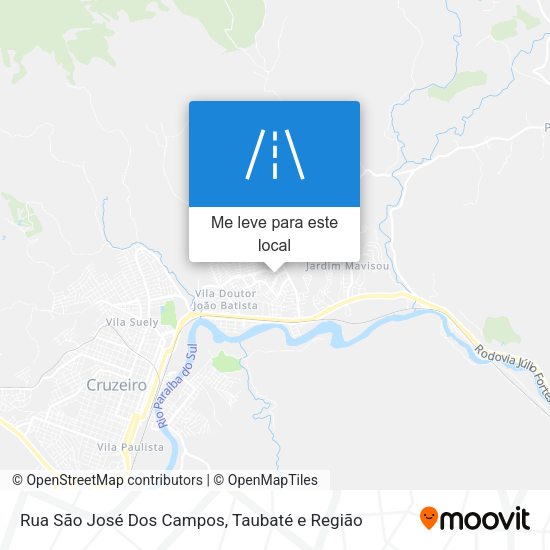Rua São José Dos Campos mapa