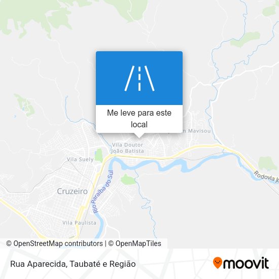 Rua Aparecida mapa