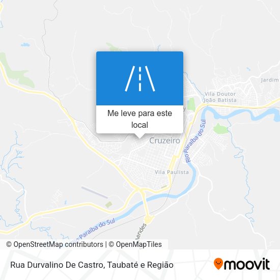 Rua Durvalino De Castro mapa