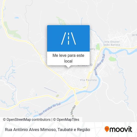 Rua Antônio Alves Mimoso mapa