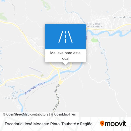 Escadaria José Modesto Pinto mapa
