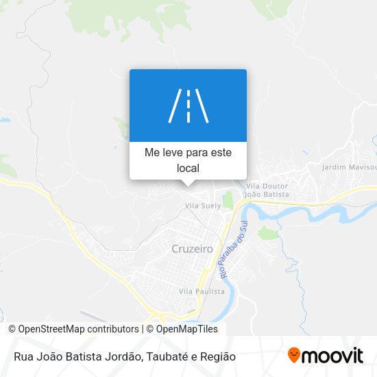 Rua João Batista Jordão mapa