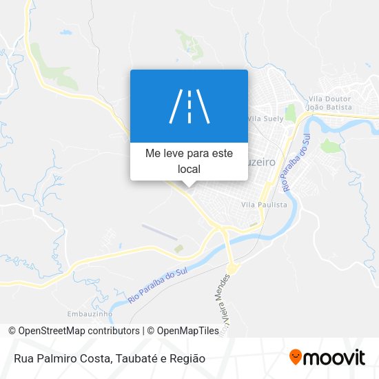Rua Palmiro Costa mapa