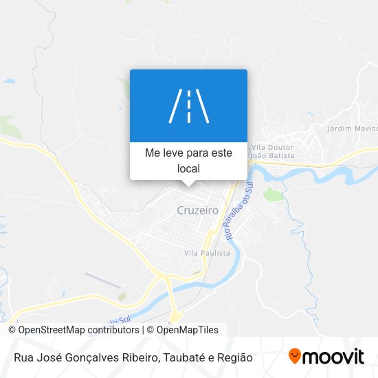 Rua José Gonçalves Ribeiro mapa