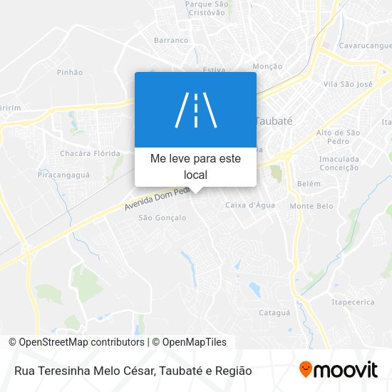 Rua Teresinha Melo César mapa