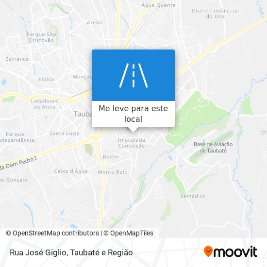 Rua José Giglio mapa