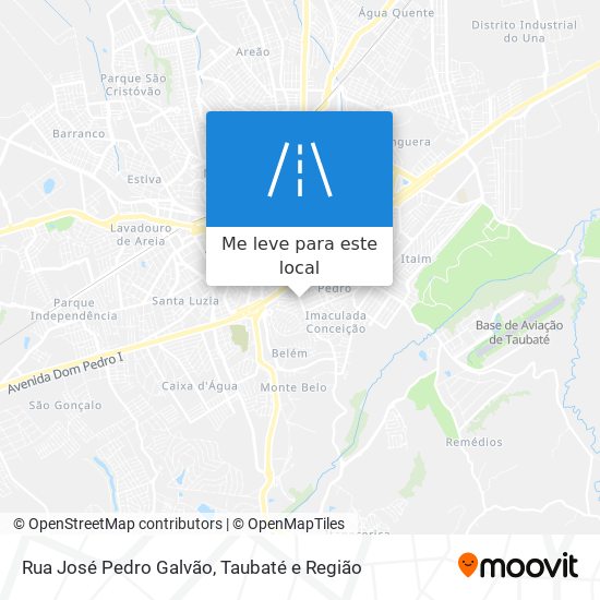 Rua José Pedro Galvão mapa