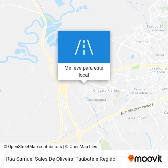 Rua Samuel Sales De Oliveira mapa