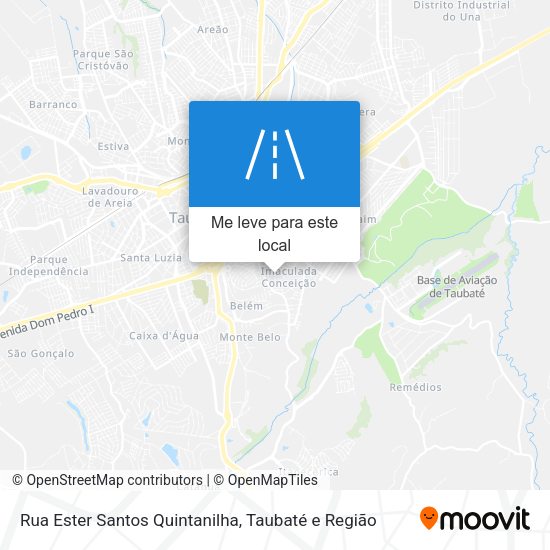 Rua Ester Santos Quintanilha mapa