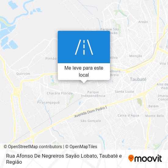 Rua Afonso De Negreiros Sayão Lobato mapa