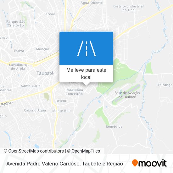 Avenida Padre Valério Cardoso mapa