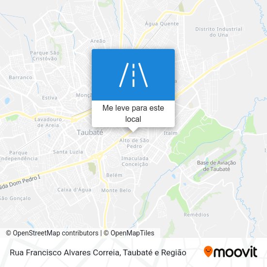 Rua Francisco Alvares Correia mapa