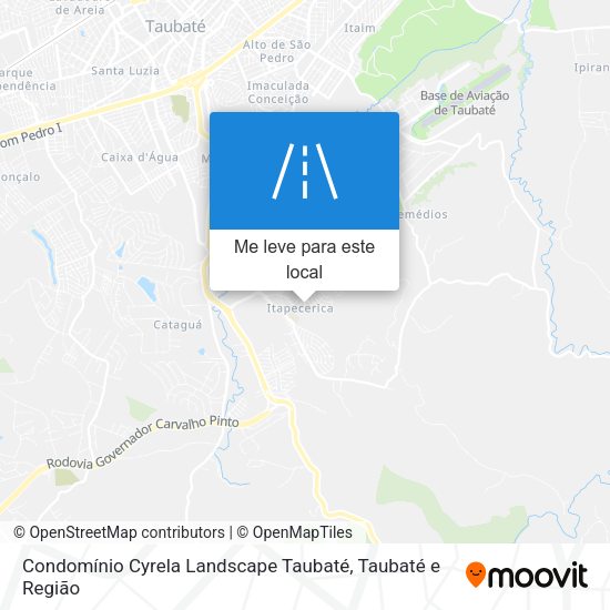 Condomínio Cyrela Landscape Taubaté mapa