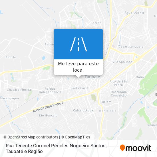 Rua Tenente Coronel Péricles Nogueira Santos mapa