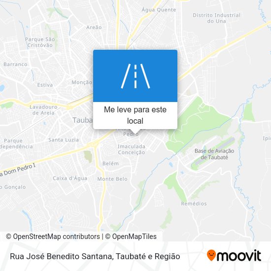 Rua José Benedito Santana mapa
