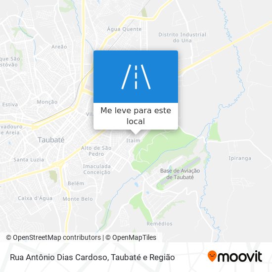 Rua Antônio Dias Cardoso mapa