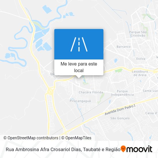Rua Ambrosina Afra Crosariol Dias mapa