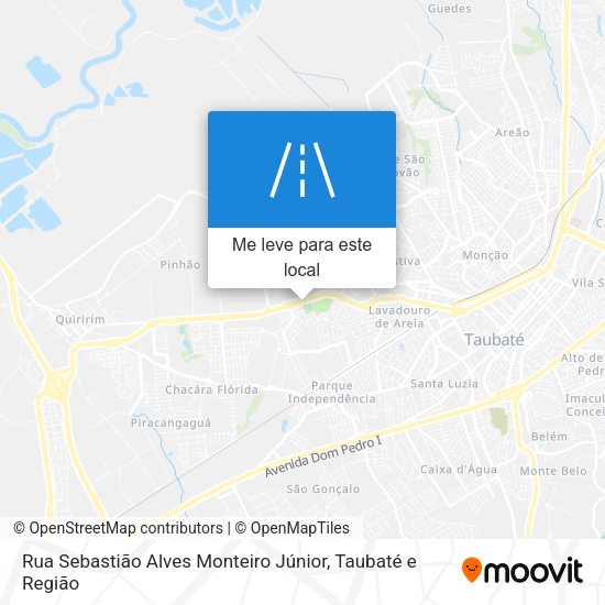 Rua Sebastião Alves Monteiro Júnior mapa
