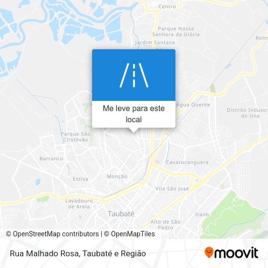 Rua Malhado Rosa mapa