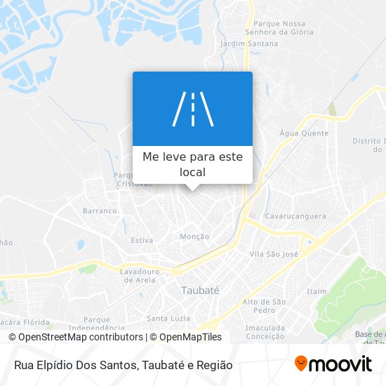 Rua Elpídio Dos Santos mapa