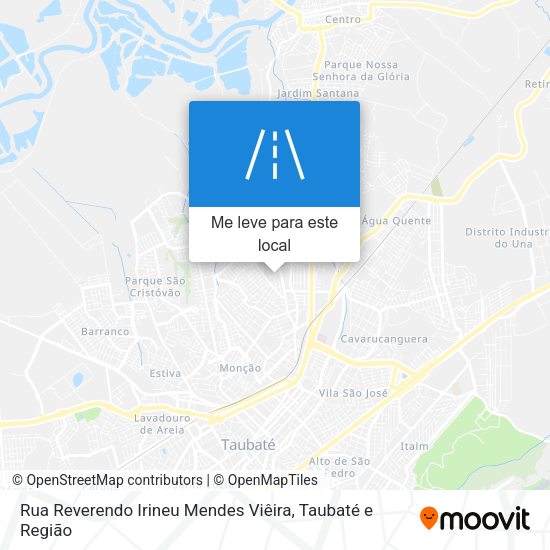 Rua Reverendo Irineu Mendes Viêira mapa