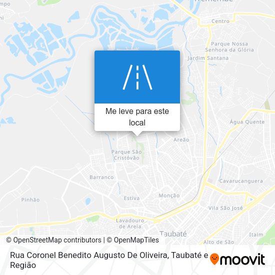 Rua Coronel Benedito Augusto De Oliveira mapa