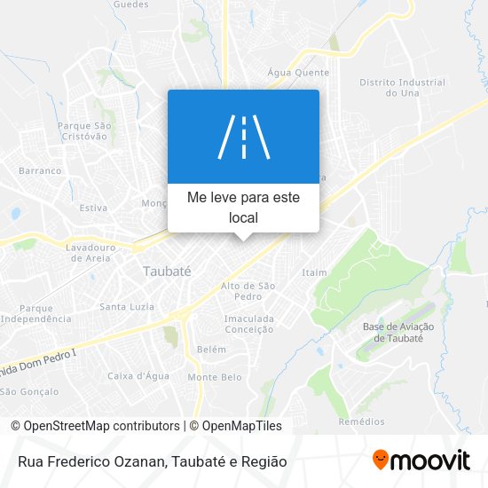 Rua Frederico Ozanan mapa