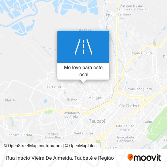 Rua Inácio Viêira De Almeida mapa