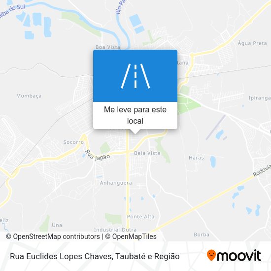 Rua Euclides Lopes Chaves mapa