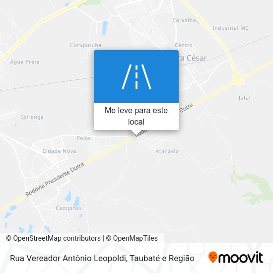 Rua Vereador Antônio Leopoldi mapa