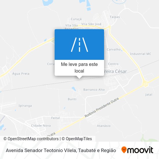 Avenida Senador Teotonio Vilela mapa