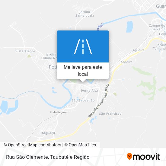 Rua São Clemente mapa
