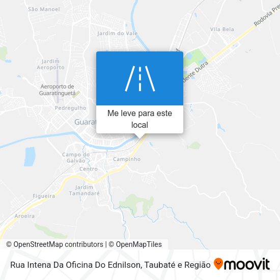 Rua Intena Da Oficina Do Ednilson mapa