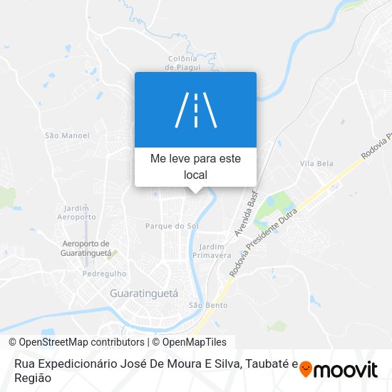 Rua Expedicionário José De Moura E Silva mapa
