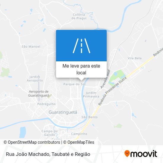 Rua João Machado mapa