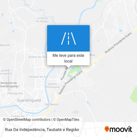 Rua Da Indepedência mapa