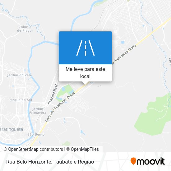 Rua Belo Horizonte mapa