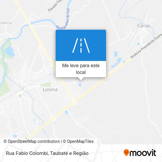 Rua Fabio Colombi mapa