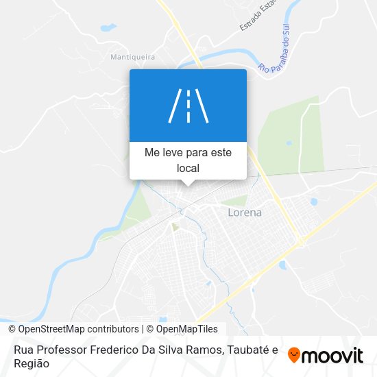 Rua Professor Frederico Da Silva Ramos mapa