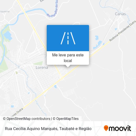 Rua Cecília Aquino Marquês mapa