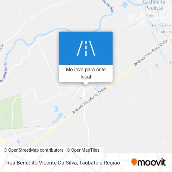 Rua Benedito Vicente Da Silva mapa