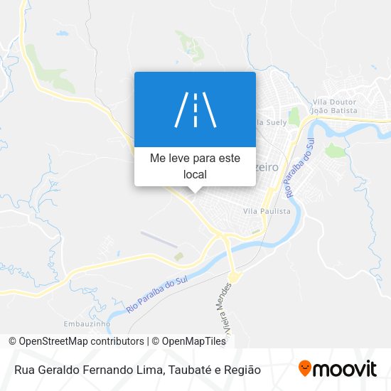 Rua Geraldo Fernando Lima mapa