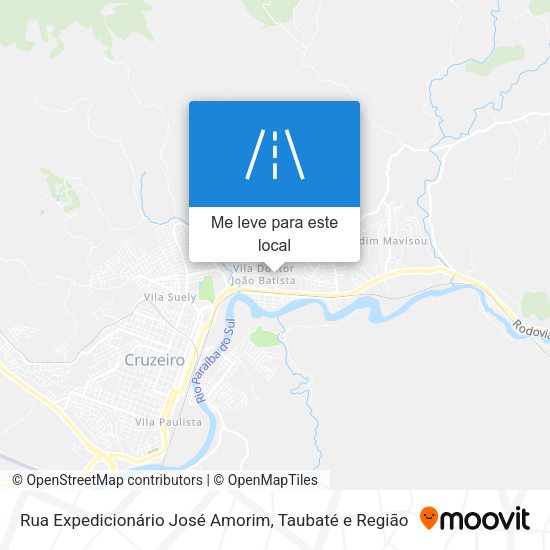 Rua Expedicionário José Amorim mapa