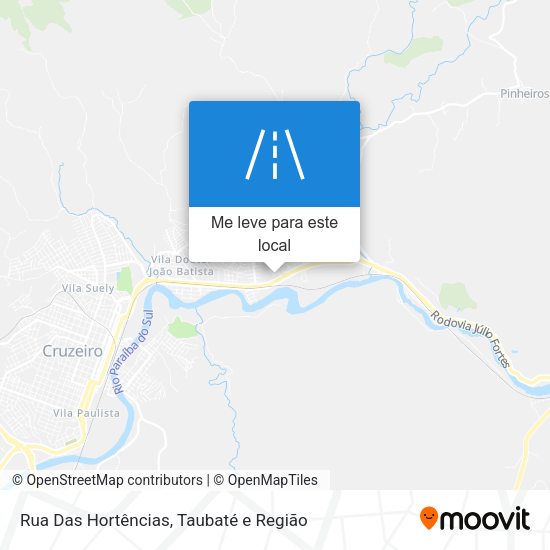 Rua Das Hortências mapa