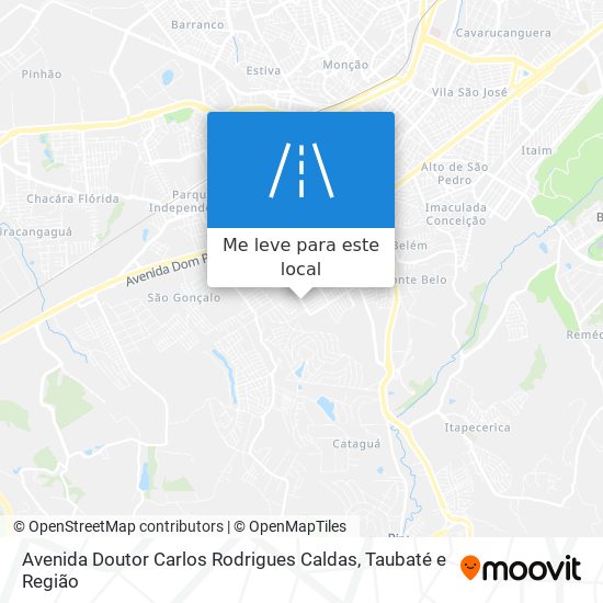 Avenida Doutor Carlos Rodrigues Caldas mapa