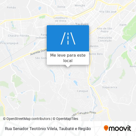 Rua Senador Teotônio Vilela mapa