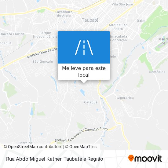 Rua Abdo Miguel Kather mapa