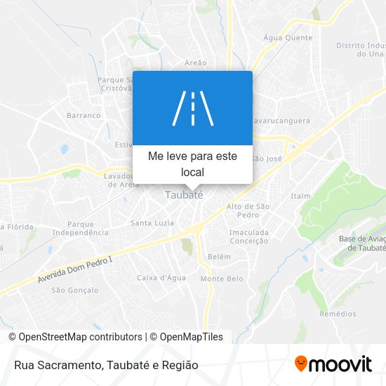 Rua Sacramento mapa