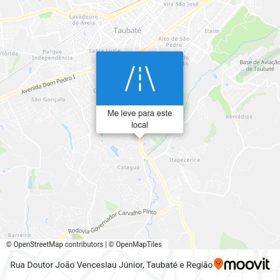 Rua Doutor João Venceslau Júnior mapa