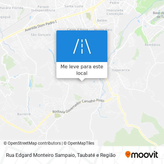 Rua Edgard Monteiro Sampaio mapa